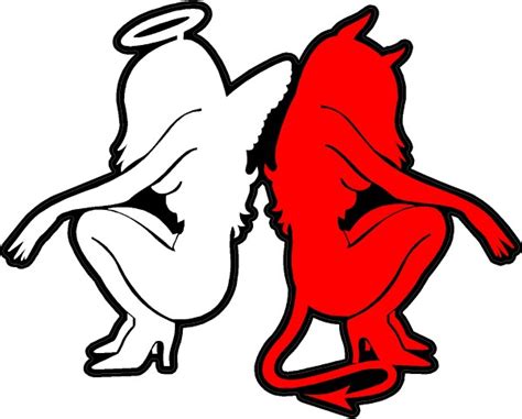 Angel And Devil Decal Sticker 02