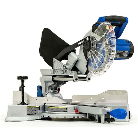 Kobalt Compact Sliding 7 1 4 In 10 Amp Single Bevel Sliding Compound Corded Miter Saw In The