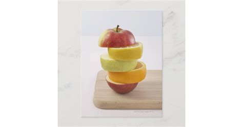 Stacked Fruit Slices Postcard Zazzle