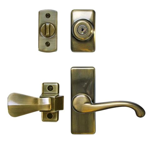Ideal Security Deluxe Storm And Screen Door Lever Handle And Keyed