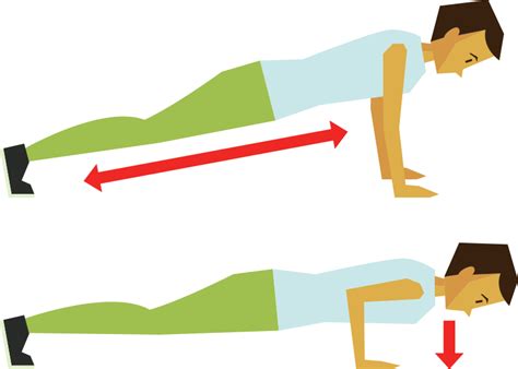 Exercising Clipart Toe Touch Push Up Png Download Full Size