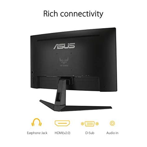 Asus Tuf Gaming Vg27vh1b 27” Curved Monitor 1080p Full Hd 165hz