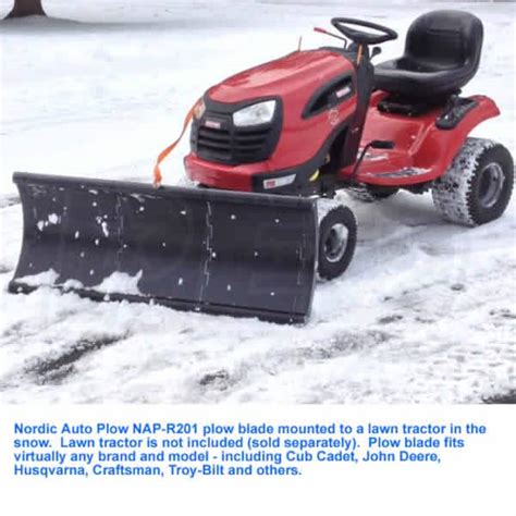 Nordic Auto Plow Nap R201 48 Inch Snow Plow For Riding Mowers