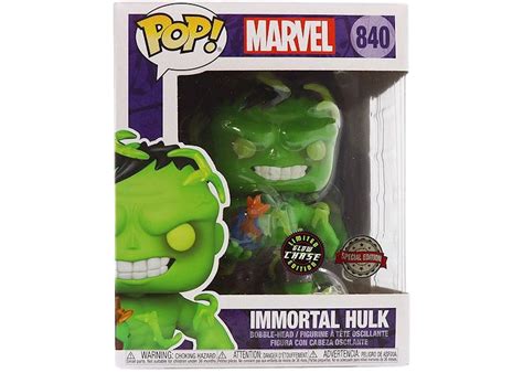 Funko Pop Marvel Immortal Hulk 6 Inch Glow Chase Special Edition