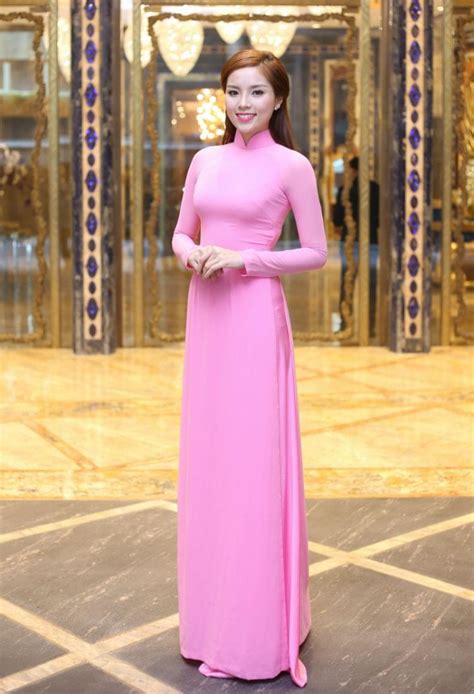 Ao Dai Tailoring Shop Light Pink Silk And Satin