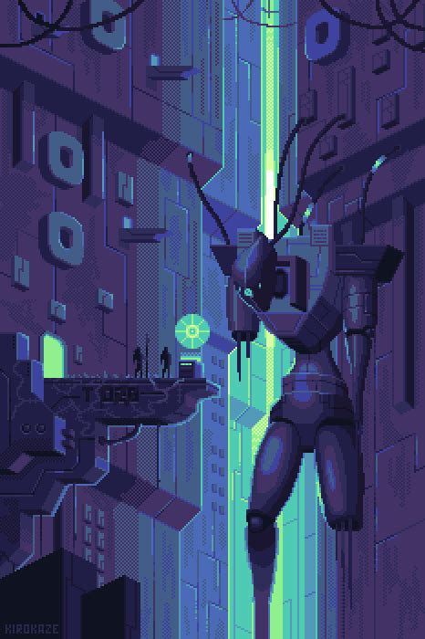 Pixelart Dump Arte Em Pixels Cidade Cyberpunk Personagens Dungeons
