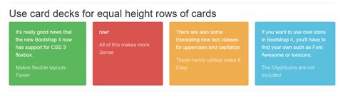 They are basically the same thing. Bootstrap 3 equal height thumbnails (like equal height ...
