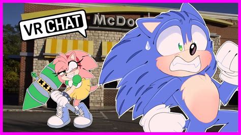 Movie Sonic Meets Rosy The Rascal At Mcdonalds In Vr Chat Youtube