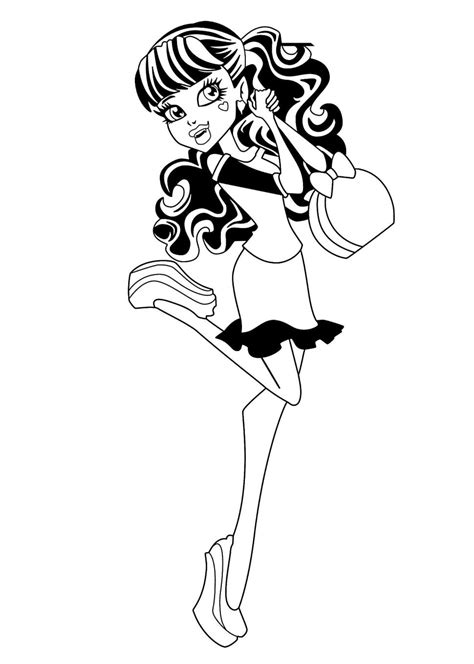 Monster High Coloring Pages | Free download on ClipArtMag