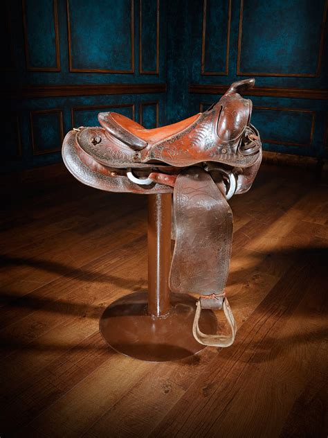 Texas Wrangler Western Saddle Bar Stool Runyons Fine Furniture