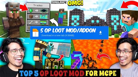 Top 5 Op Loot Modaddon For Mcpe Top 5 Op Loot Mod For Minecraft