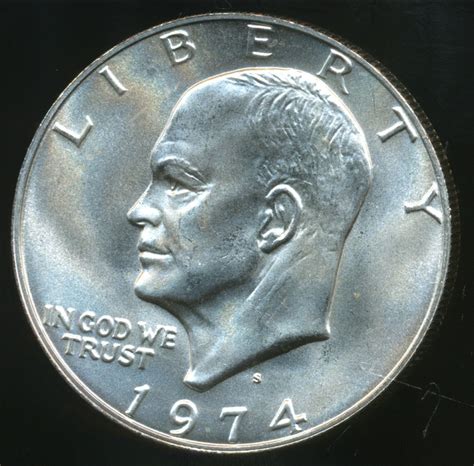United States 1974 S One Dollar Eisenhower Silver Choice Uncirculated