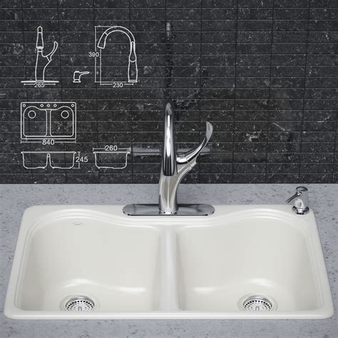 Some results of discount kitchen sinks near me only suit for specific products, so make sure all the items in your cart qualify before submitting your order. Kitchen faucet and sink KOHLER 3D | CGTrader