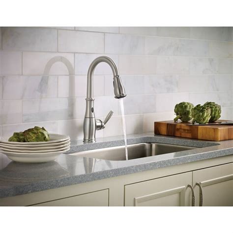 This product has a lot of outstanding features such as good usability, advanced technology, and great aesthetics. 7185ESRS,C,ORB Moen Brantford Pull Down Touchless Single ...