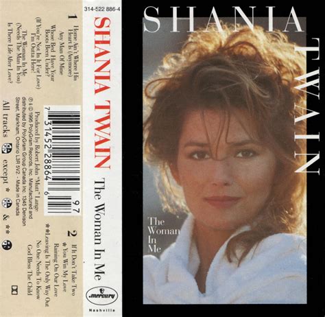 Shania Twain The Woman In Me 1995 Canada Cassette Album Shania Twain Cassette Popular Music