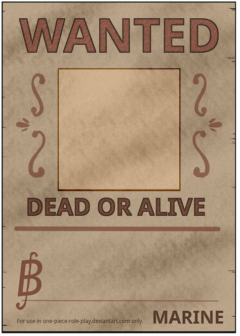 One Piece Wanted Poster Blank Template Porn Sex Picture