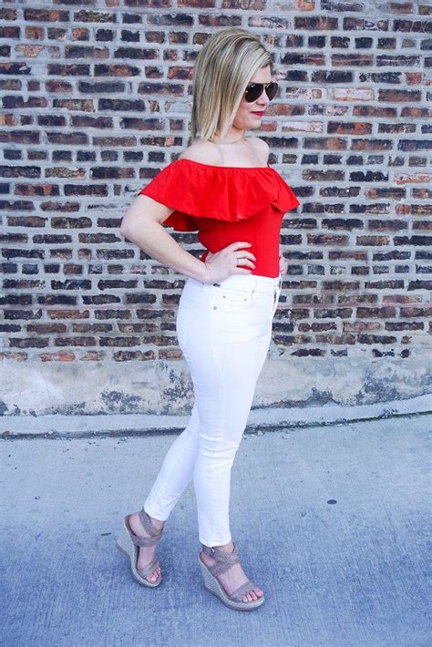 Off The Shoulder Top Under 40 Perfect For Memorial Weekend Shoulder Top Off Shoulder Tops Tops