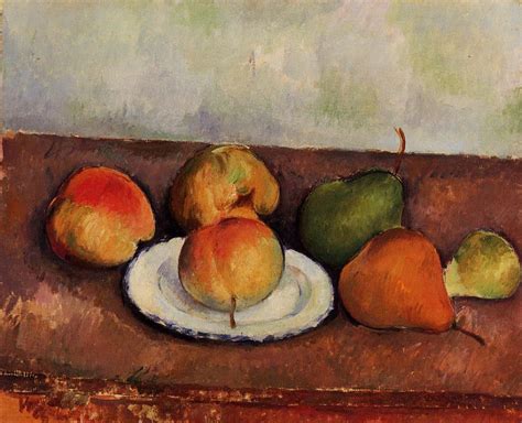 Still Life Plate And Fruit Paul Cezanne Encyclopedia