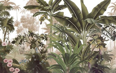 Papier Peint Panoramique Ananbô Jungle Wallpaper Scenery Wallpaper