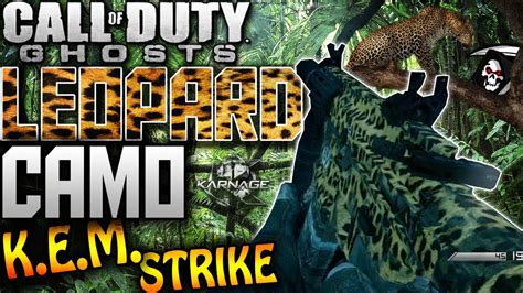 Cod Ghosts Leopard Camo Kem Strike New Leopard Camo Gameplay