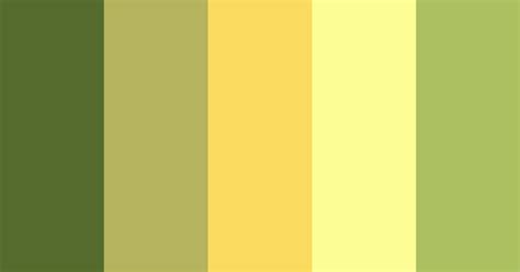 Olive Green And Yellow Color Scheme Green
