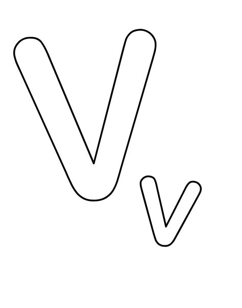 Letter V Coloring Pages To Download And Print For Free
