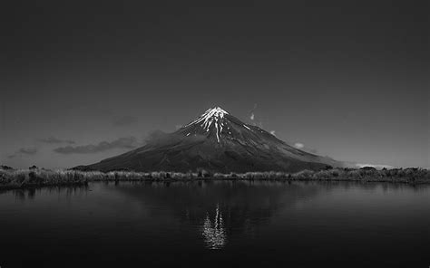 Hd Wallpaper Mount Fuji Volcano Mountains Overcast Snowy Peak Sky