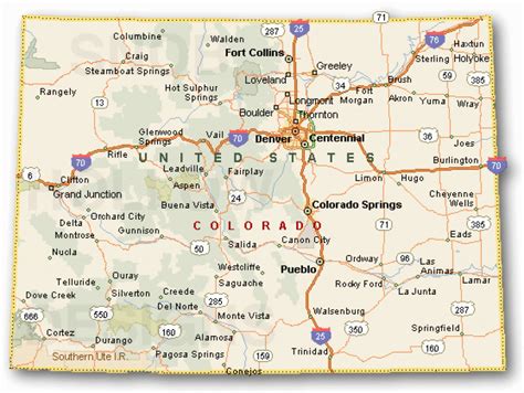 Printable Colorado Map