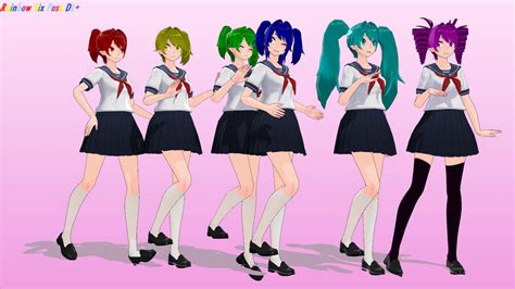 Mmd X Yandere Simulator Rainbow Six Pose Dl By Mmdvince On Deviantart