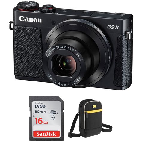 Canon Powershot G9 X Digital Camera Accessory Kit Black Bandh