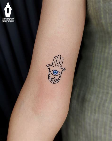 Kingsmen Tattoo Art Studio On Twitter Hamsa With Evil Eye Tattoo