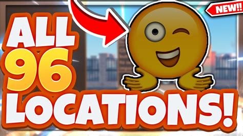 All 96 Emoji Locations In Roblox Find The Emojis Youtube