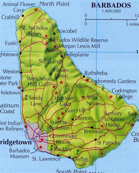 Barbados Map Google Search Wildlife Reserve Boscobel Barbados