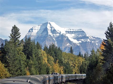 Via Rail Mount Robson As Seen From The Observation Dome British