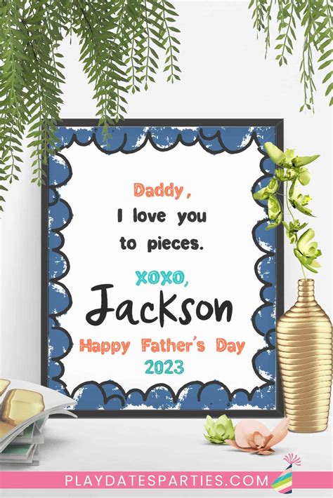 Love You To Pieces Fathers Day Prints Bundle Updated For 2023
