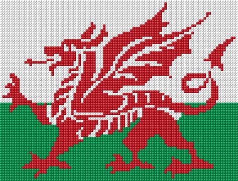 Dragon cross stitch patterns free. Ann Logan|10 Free Patterns Online|Welsh Dragon|3407