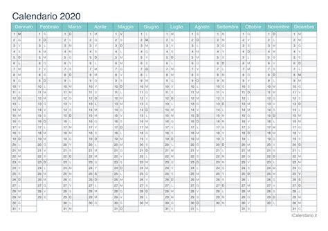 Calendario 2020 Da Stampare Icalendarioit