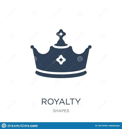 Royalty Icon In Trendy Design Style. Royalty Icon Isolated On White Background. Royalty Vector 