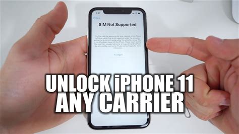 How To Unlock Iphone 11 To Use With Any Carrier In 2020 Youtube