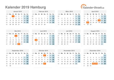 Feiertage für thüringen 2021, 2022 und weitere jahre. Feiertage 2019 Hamburg + Kalender