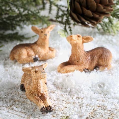 Miniature Resin Deer Animal Miniatures Dollhouse Miniatures Doll