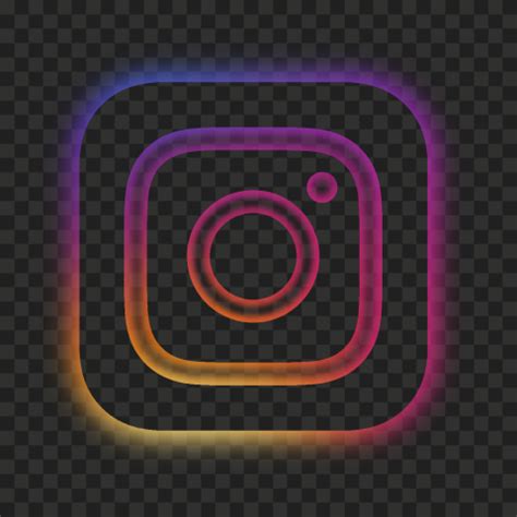 Hd Aesthetic Pink Neon Instagram Logo Icon Png Citypng