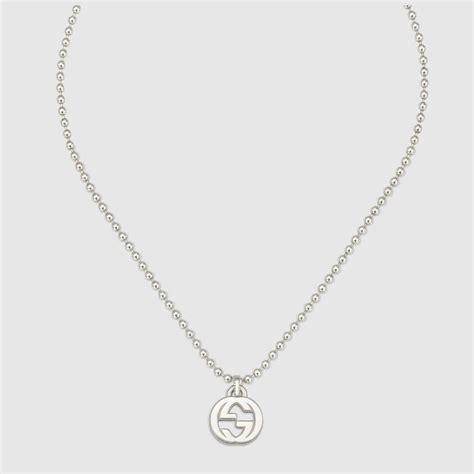 Gucci Interlocking G Necklace In Silver Simple Silver Jewelry Womens
