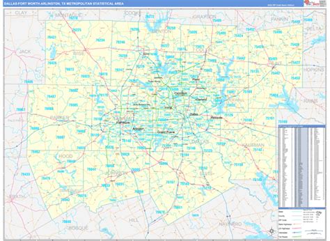 Maps Of Dallas Fort Worth Arlington Metro Area Texas