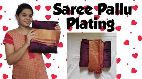 How To Pleat Saree Pallu How To Fold A Pattu Saree Perfectly Time