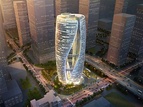 China Opens Skyscraper With Worlds Tallest Atrium Twisting
