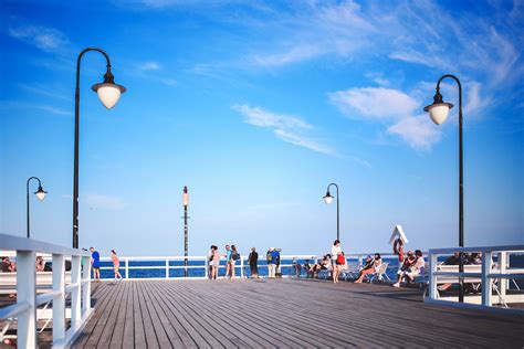 Free Images Beach Sea Coast Ocean Dock People Sky Boardwalk