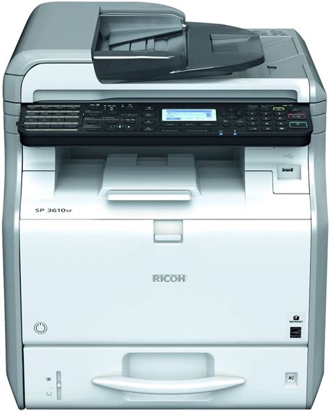 High performance printing can be expected. RICOH SP 3600SF A4 Mono MFP Laserdrucker | WLAN Drucker ...