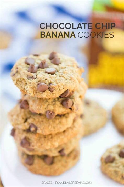 Begin by combining the flour, oats, baking soda, salt, and spices in a bowl. Chocolate Chip Banana Cookies - The BEST cookies! | Amazing cookie recipes, Banana chocolate chip