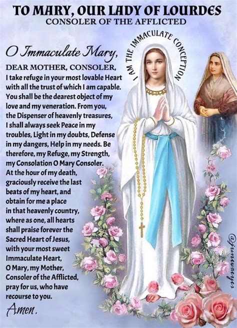 Pin By Alice Dsouza On Blessed Virgin Mary Our Lady Of Lourdes